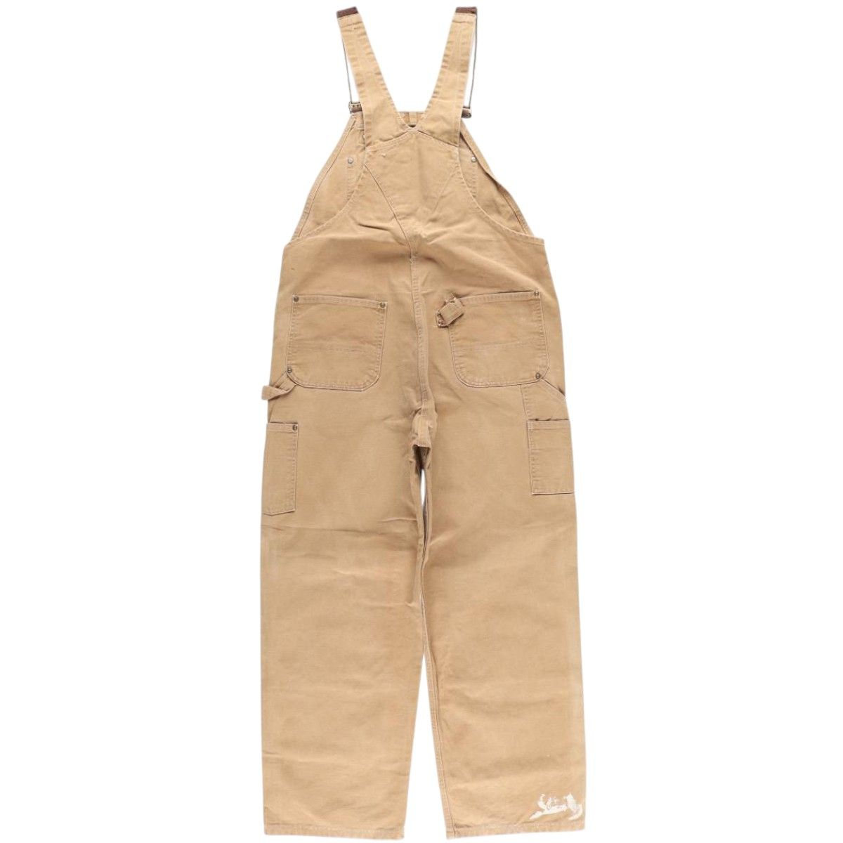 tono様アメリカ製 古着 カーハート ダック地 ダブルニー オーバー 古着 カーハート Carhartt ダブルニー ダック オーバーオール メンズ