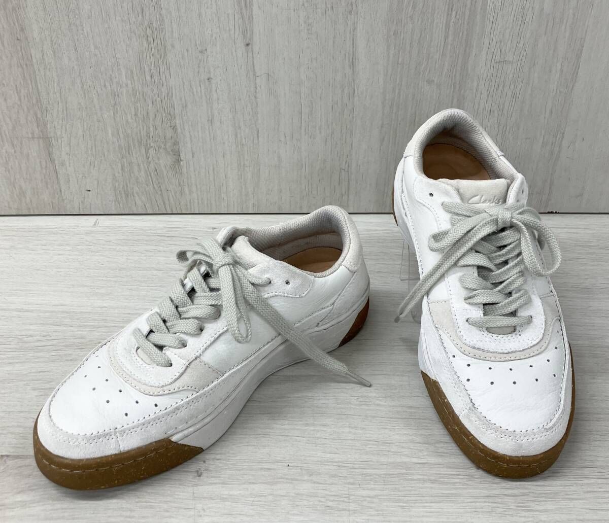Clarks クラークス スニーカー TriVereveLace アイボリー US 7 1 2