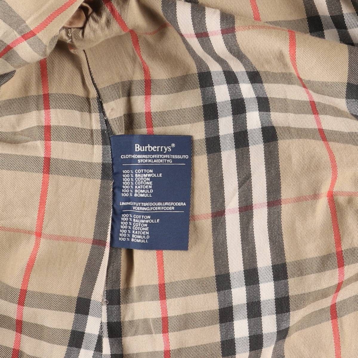 古着 バーバリー Burberry's コットン100％ トレンチコート 英国製