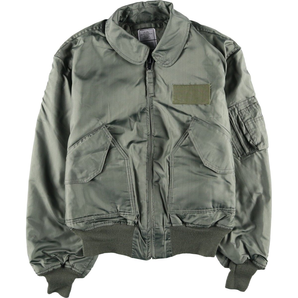 90s 00s USA製 フライトジャケット ミリタリー MA-1 カーキ 軍物 CWU