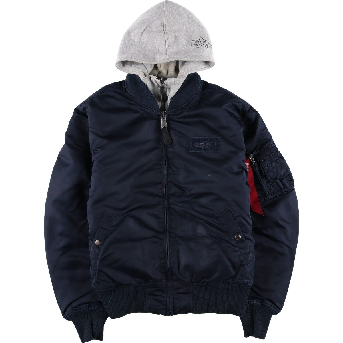 中綿 アルファ ma-1 メンズ 古着 民間品 アルファ ALPHA MA-1タイプ