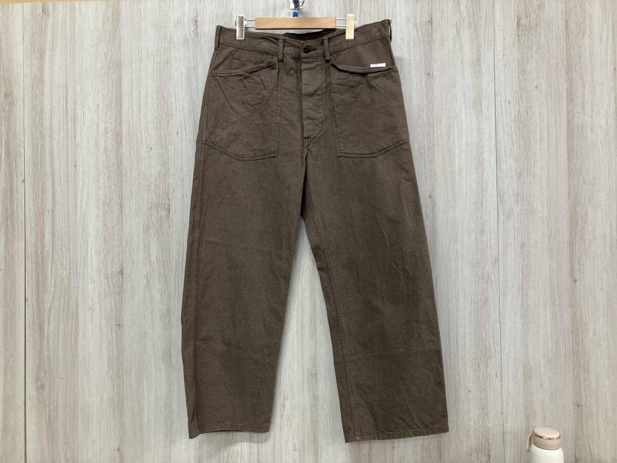 BUZZ RICKSON S バズリクソンズ BR 42531 ワークパンツ デニム製 ワークトラウザー Lサイズ ブラウン ボタンフライ