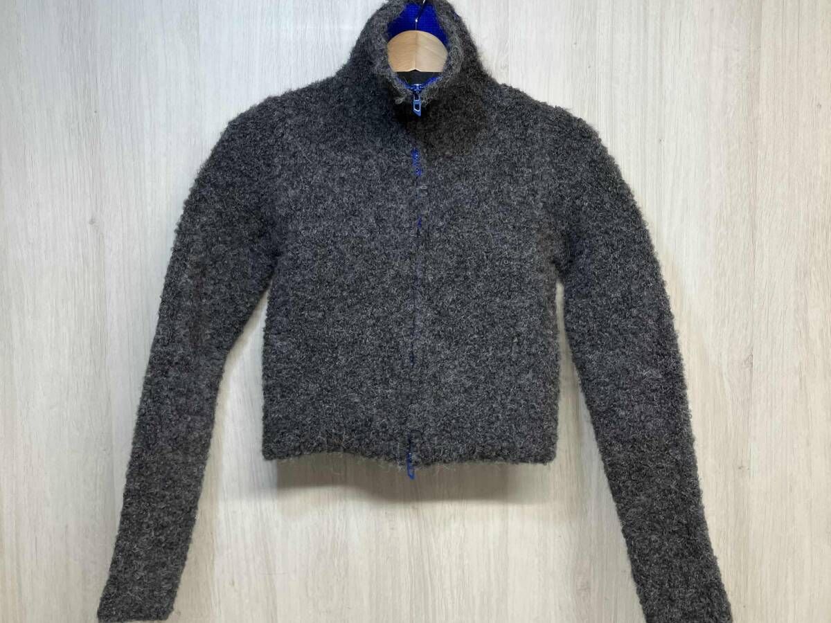 DIESEL イタリア製 OCECY M- A 21460 ニット ジップアップ カーディガン ディーゼル グレー レディース ハイネック セーター