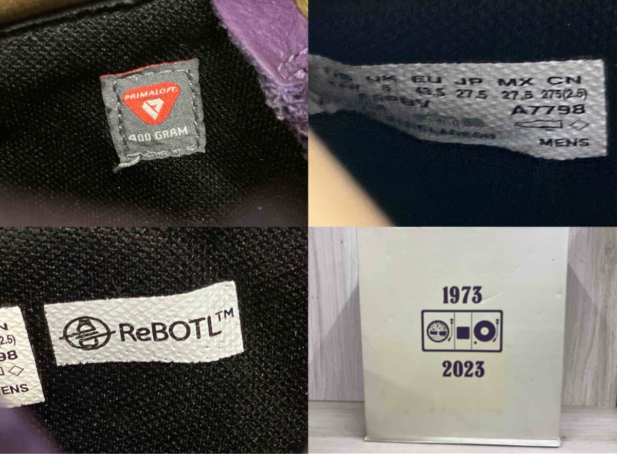  Timberland ワークブーツ 27.5 cm パープル その他 ブーツ 革靴