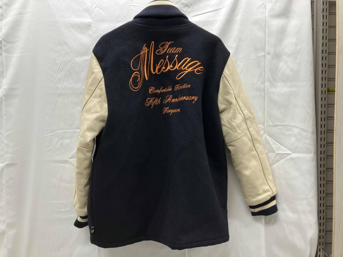 TEAM MESSAGE スタジャン M 5周年 チームメッセージ 5th 原宿 TEAM MESSAGE チームメッセージ 5周年 スタジャン 表記サイズ L