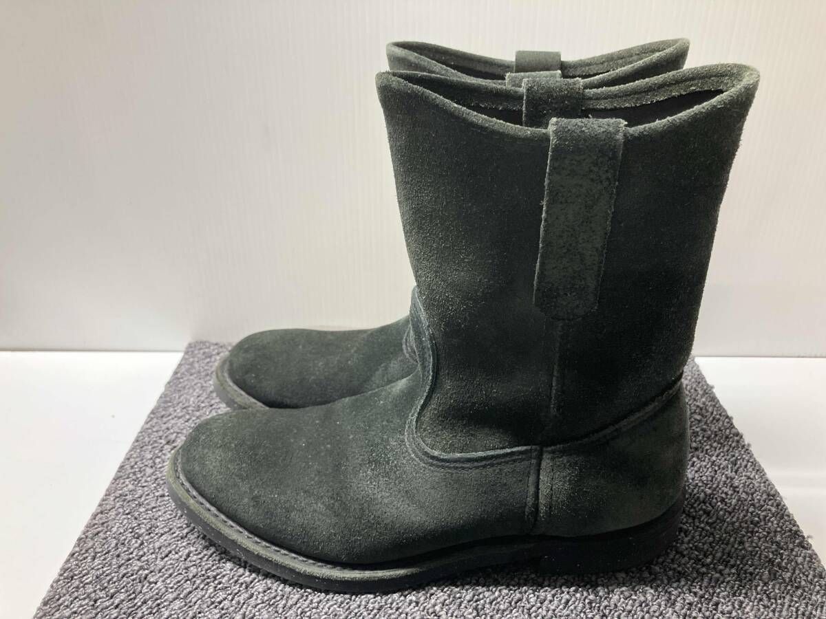 RED WING レッドウィング 8186 ペコス US 7 ブラック 黒 スウェード