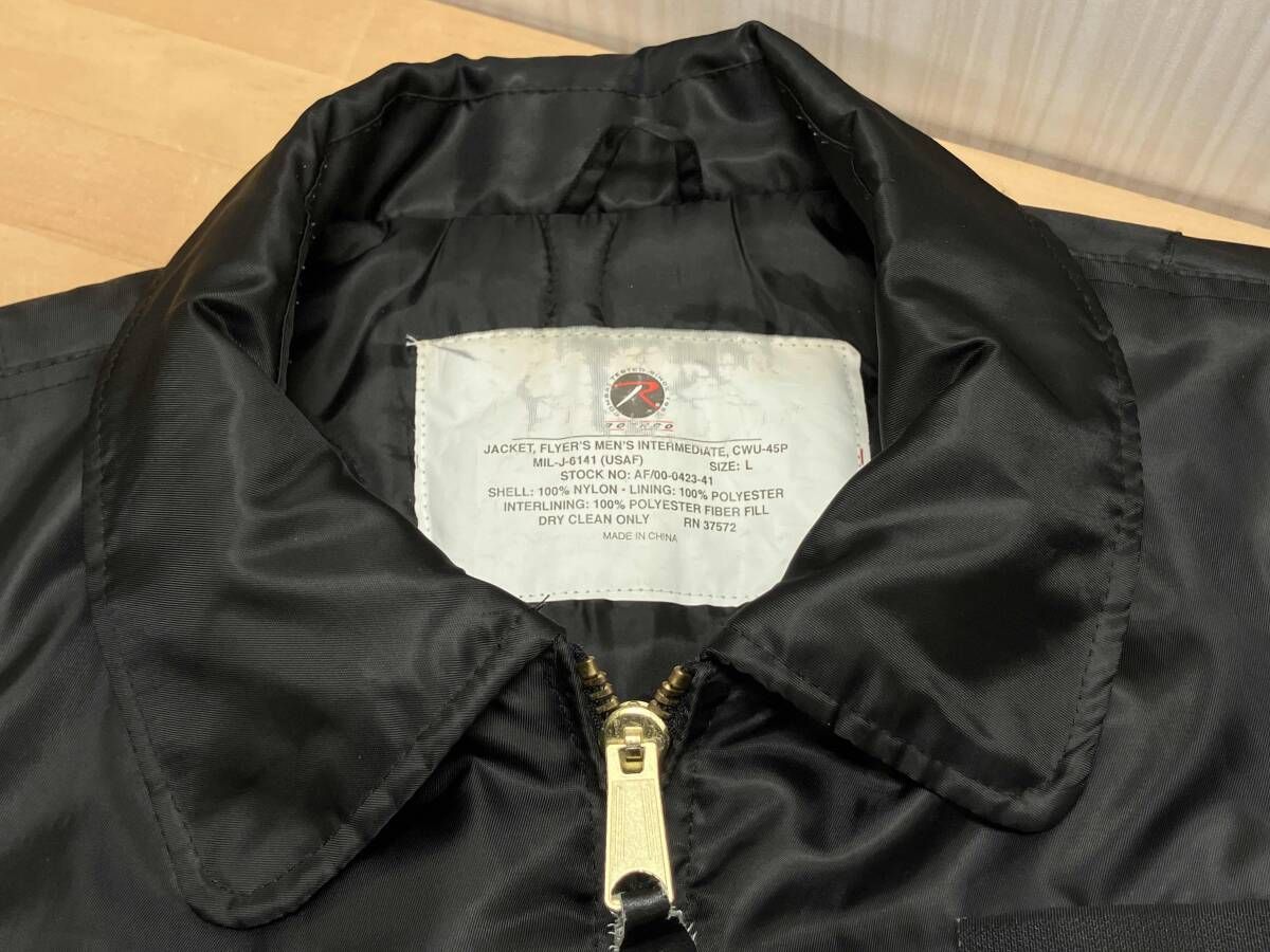 ROTHCO ロスコ フライトジャケット CWU-45P サイズ：L ブラック - メルカリ