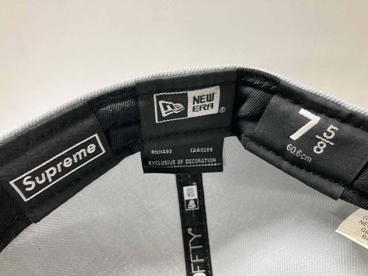  supreme × ERA シュプリーム ニューエラ サイズ7 5 8 ライトグレー その他 小物