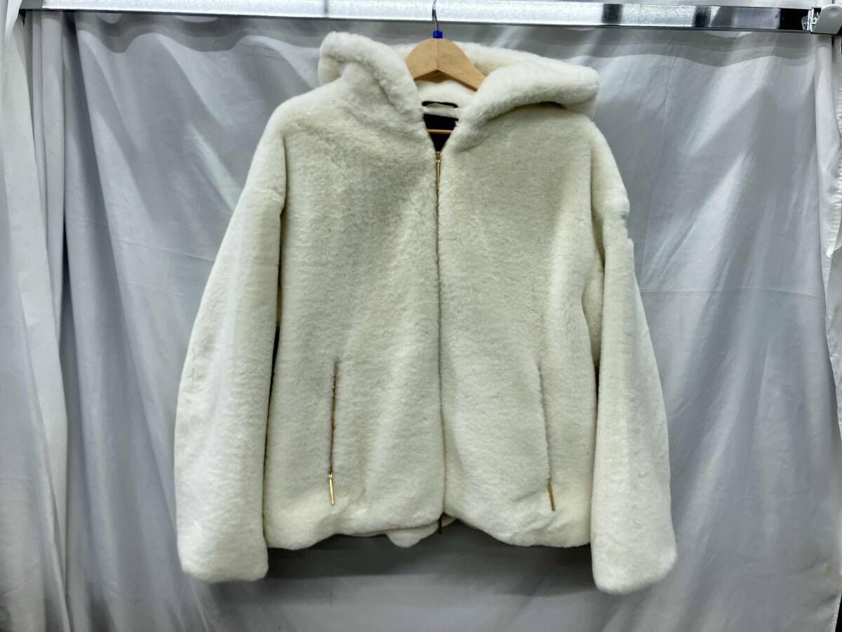 ATRAS YUMOLAユモア ファーコート L アイボリー サイズ03