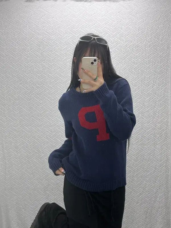 ポロ ラルフローレン BIGロゴ コットン ニット セーター 90 C 05959