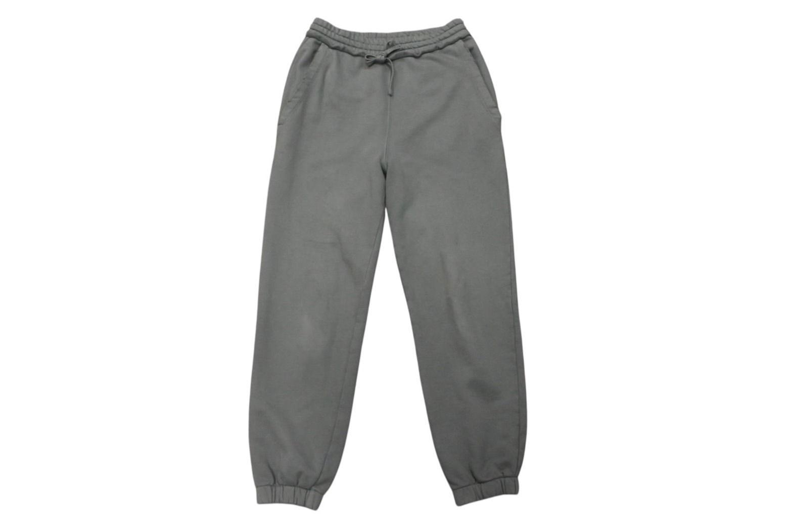 MIUMIU ミュウミュウ トラック パンツ グレー ロゴ刺繍 ダメージ加工 サイズ 38 コットン 4 b 010348
