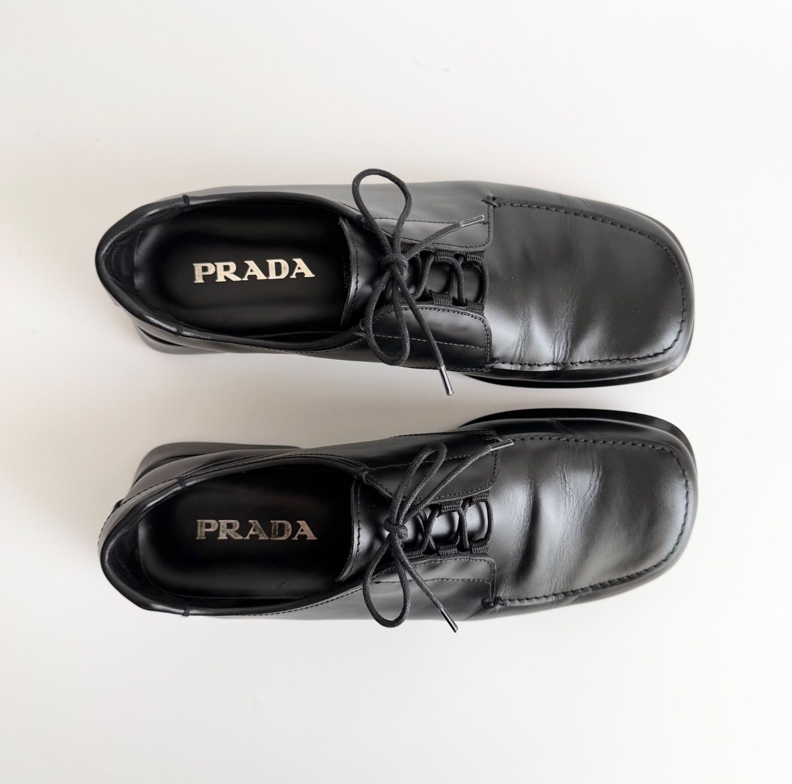 FW1999 PRADA MEN LEATHER SHOES プラダ 1999年 メンズ 90s archive