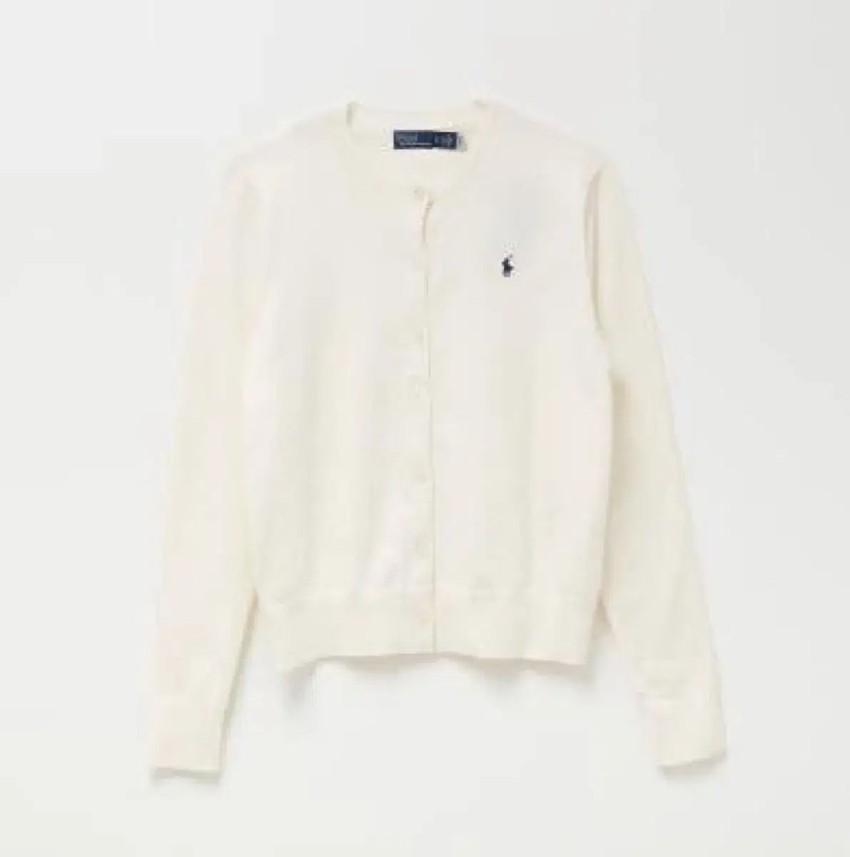 ポロラルフローレン アイボリー ピマコットン カーディガン S 新品