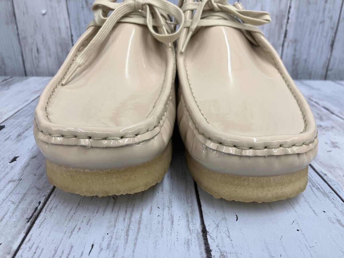 Supreme×Clarks シュプリーム×クラークス ワラビーブーツ Patent Leather Wallabee Beige SUP-CL-24 SS-BEI 29 cm ベージュ