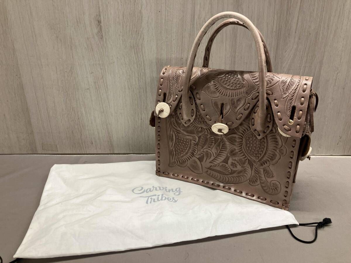 Carving Tribes ハンドバッグ カービングトライブス メキシコ製 - メルカリ