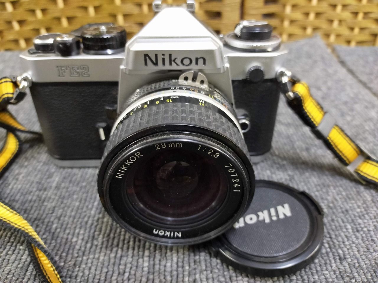 シャッター 済 撮影未 Nikon FE 2 NIKKOR 28 mm F 8 フィルムカメラ