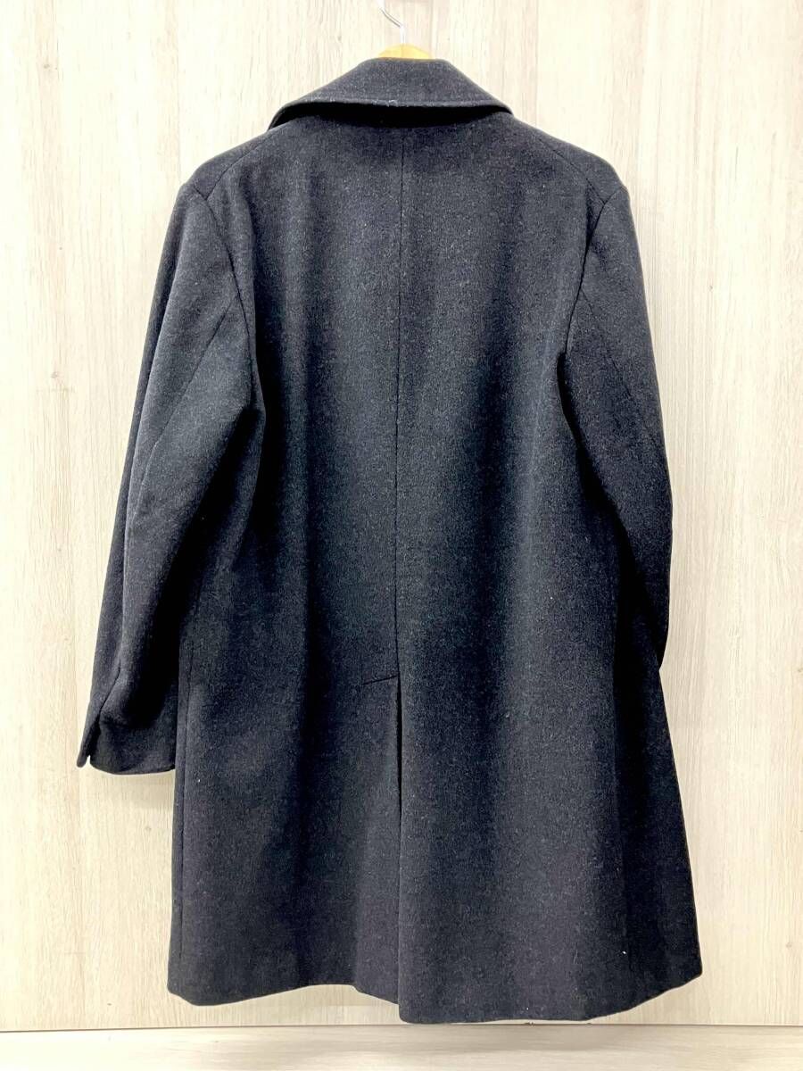 Y s ワイズ コート YL-C 03-102 90 ボタンレスウールコート ブラック サイズ3