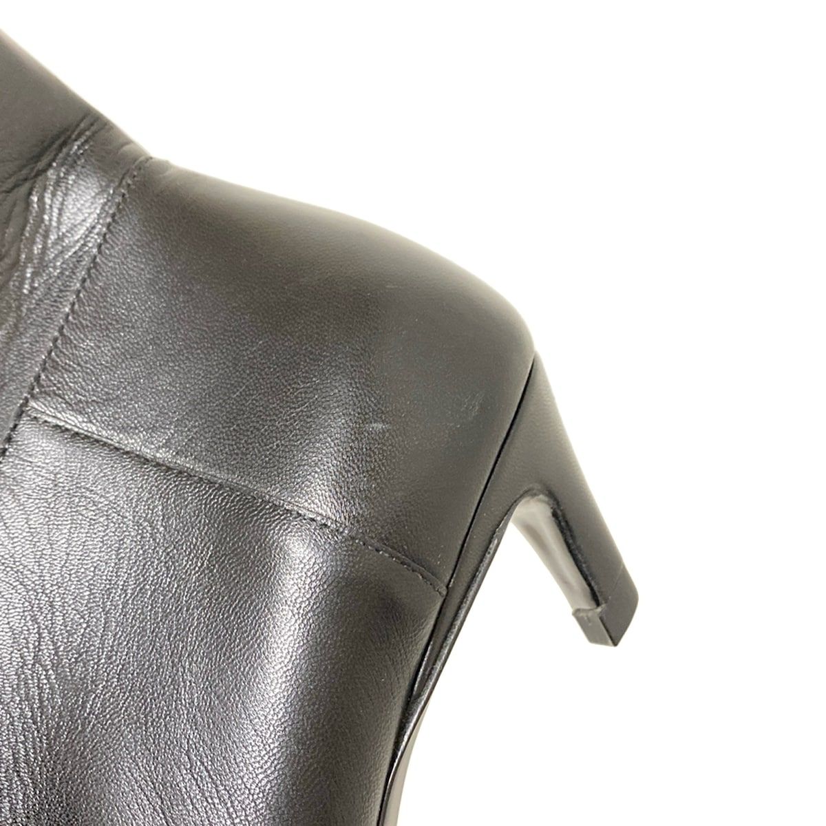  バレンシアガ ショートブーツ 36 レディース - 477205 黒 アウトソール張替済 レザー ブーティ ブーツ