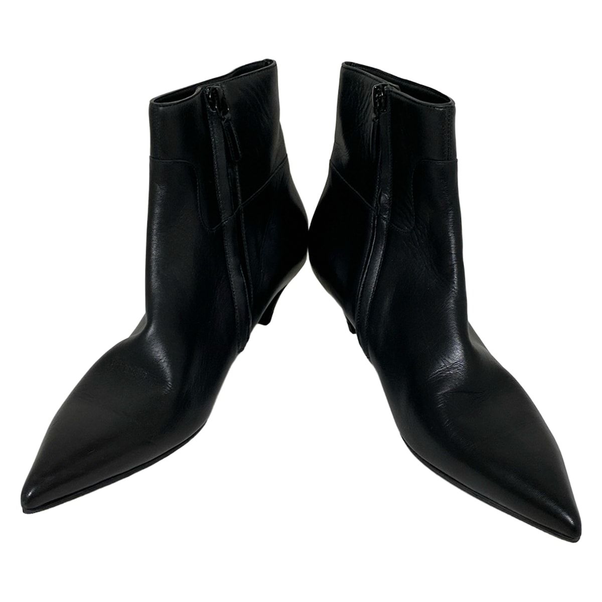 バレンシアガ ショートブーツ 36 レディース - 477205 黒 アウトソール張替済 レザー