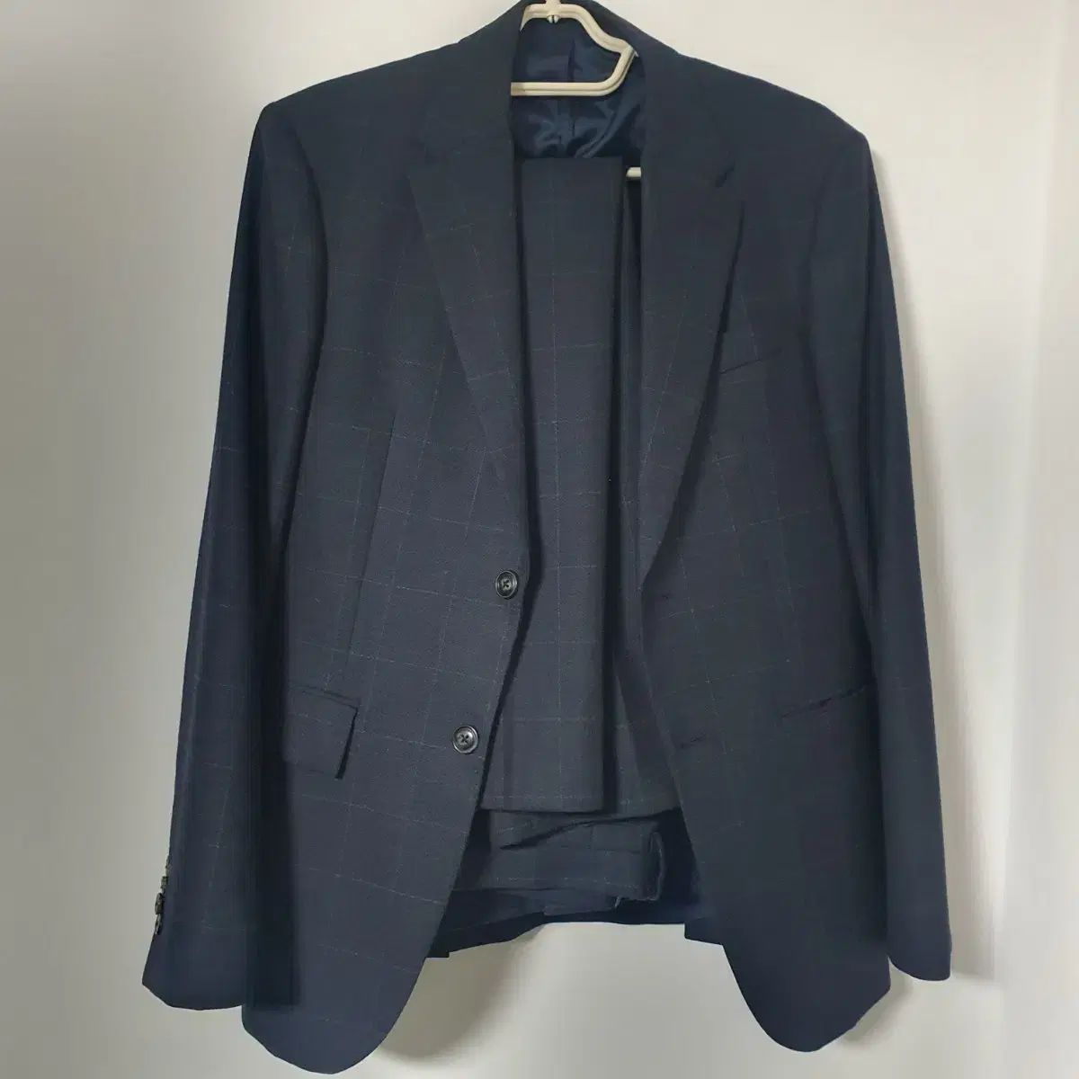 ネイビー チェック スーツ セット 97 78