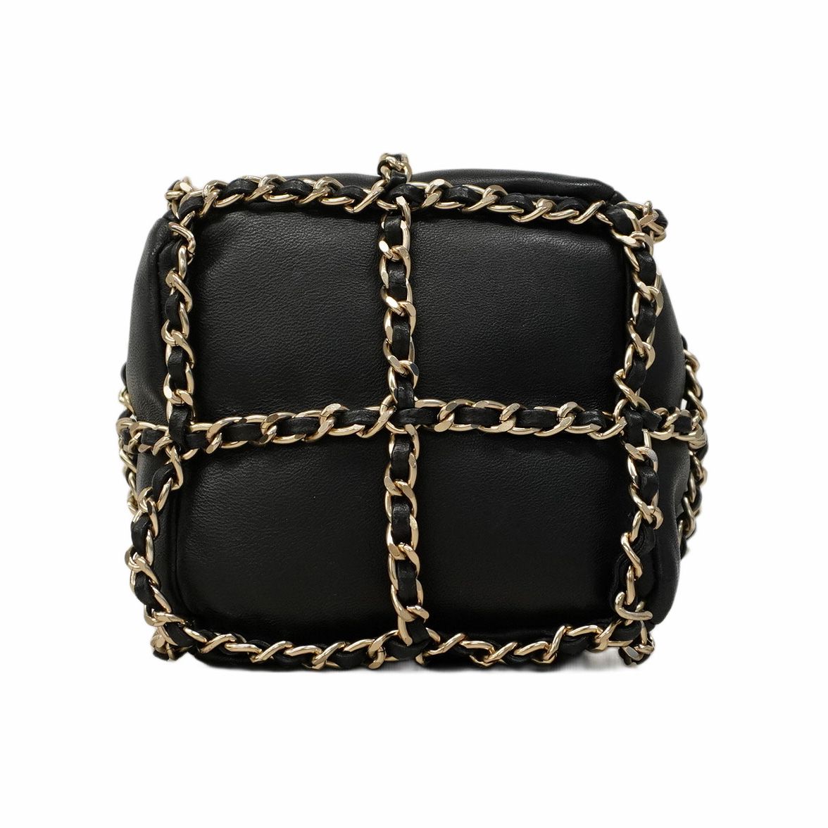 ☆SALE【5pa1104-h】シャネル ショルダーバッグ ラムスキン ブラック