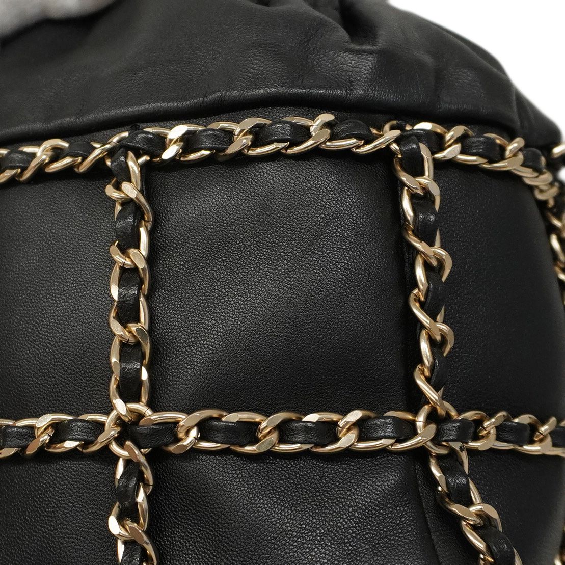 ☆SALE【5pa1104-h】シャネル ショルダーバッグ ラムスキン ブラック