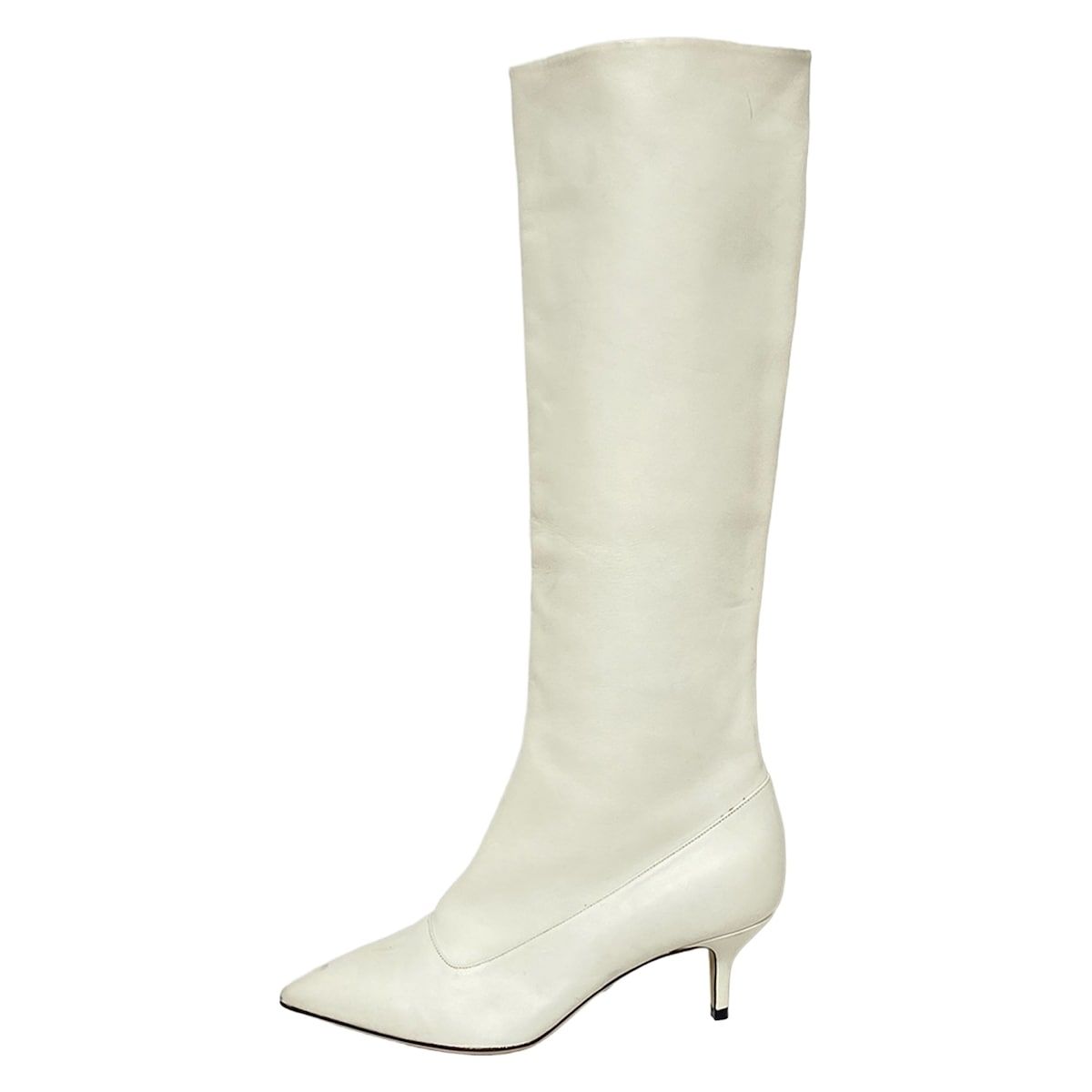 PAUL ANDREW ポールアンドリュー ロングブーツ 36 レディース アイボリー レザー