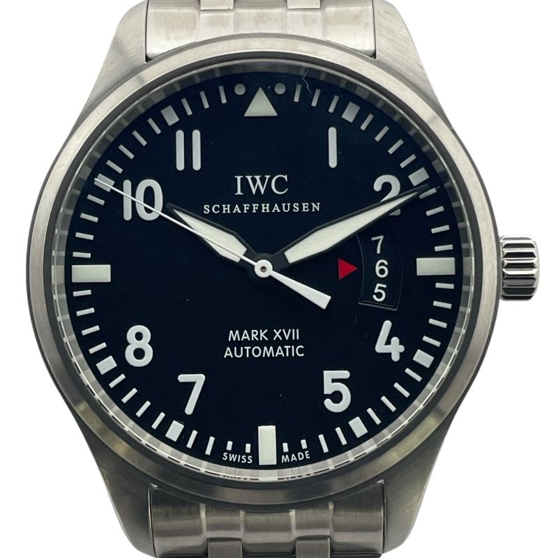 インターナショナルウォッチカンパニー IWC パイロットウォッチ マーク17 ブラック SS 自動巻き メンズ 腕時計