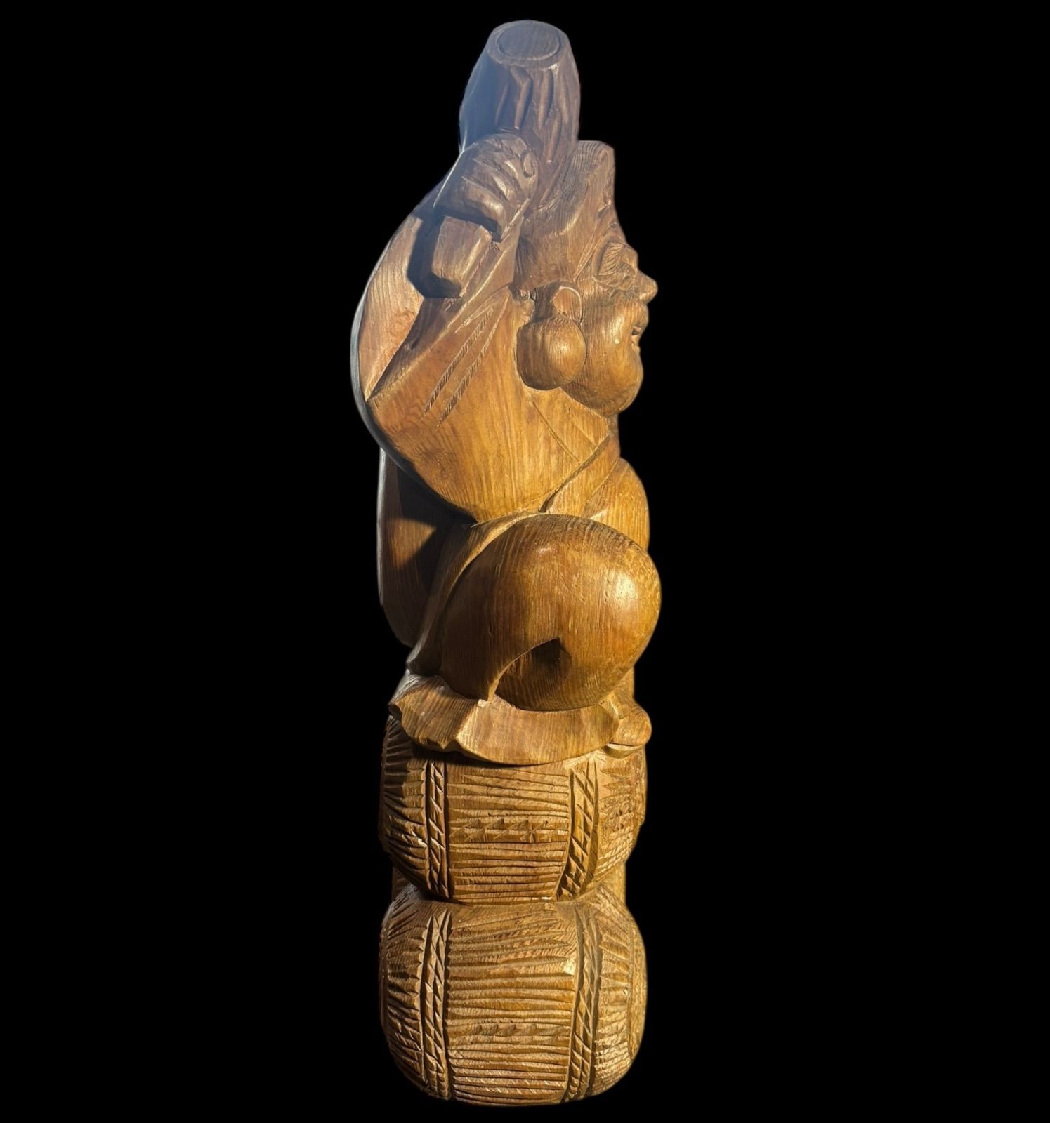 木彫り 大黒天 七福神 木製 大黒様 開運 縁起物 彫刻 仏像 古美術