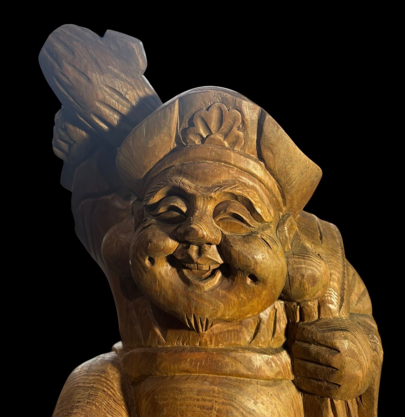木彫り 大黒天 七福神 木製 大黒様 開運 縁起物 彫刻 仏像 古美術