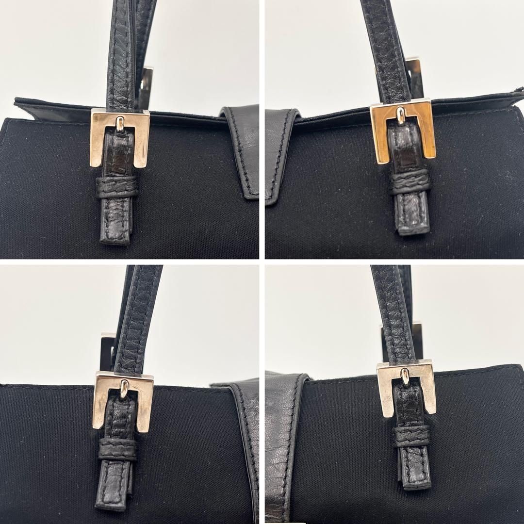 フェンディ マンマバケット ハンドバッグ ワンショルダーバッグ ジャージ 黒 フェンディ マンマバケット ハンドバッグ ワンショルダーバッグ