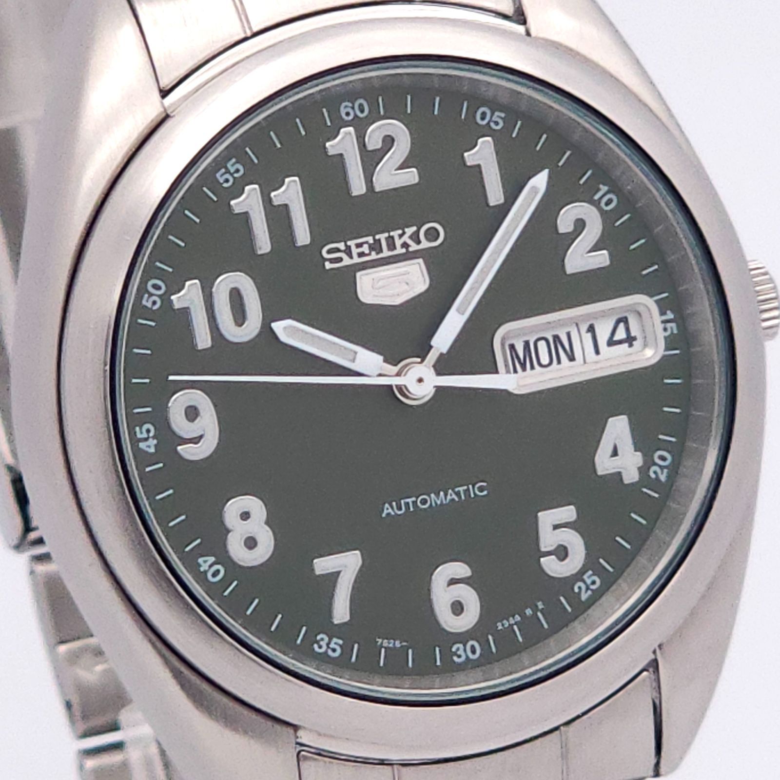 ☆良品 SEIKO セイコー ファイブ 7S26-0430 自動巻 動作品 裏スケ 深緑