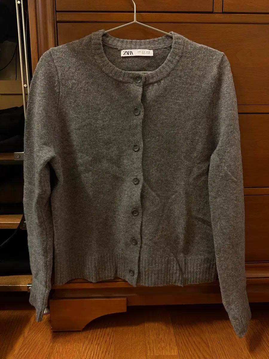  ZARA ザラ ウール カーディガン グレー 長袖 カーディガン ボレロ アンサンブル