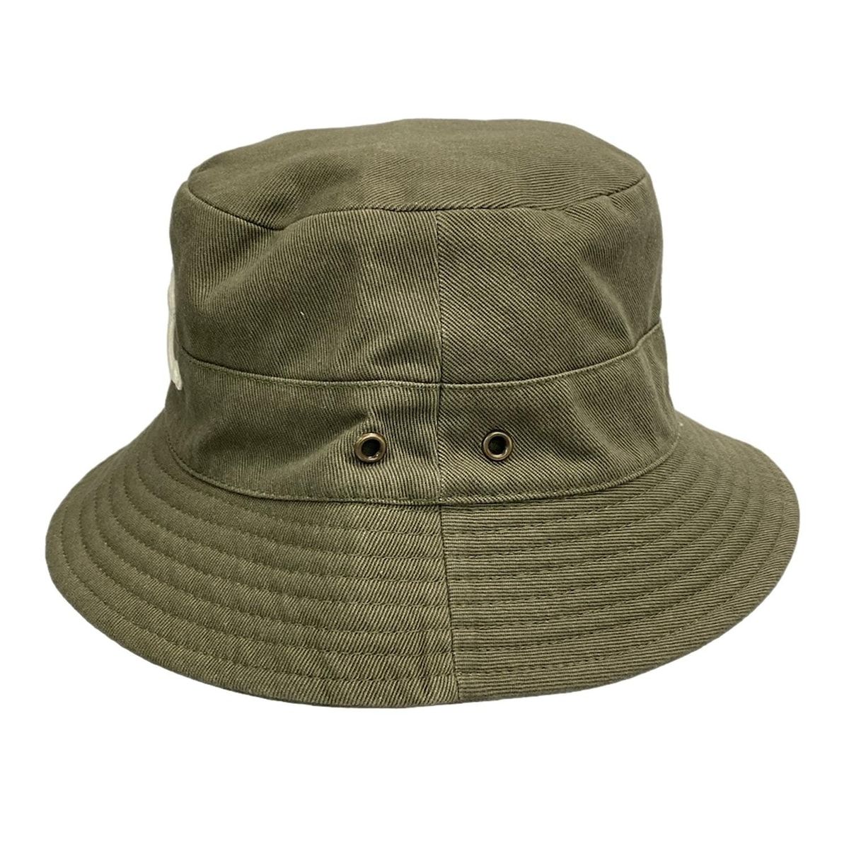 CELINE セリーヌ ハット L トリオンフ バケットハット カーキ サイズ コットン