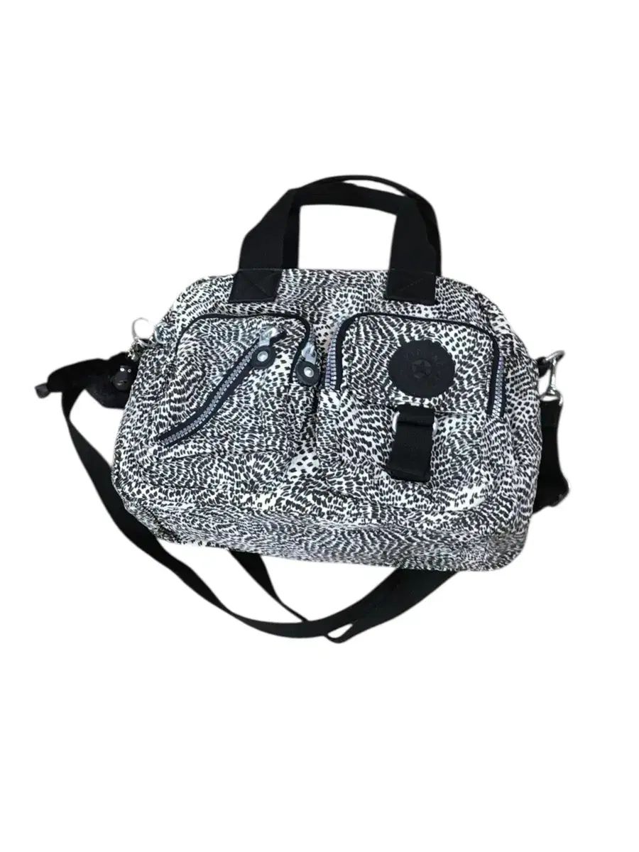 キプリング ショルダーバッグ-クロスバック ヒョウ柄 レオパード ブラック