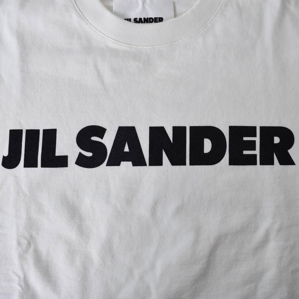 ジルサンダー JIL SANDER ロゴTシャツ 半袖 プリント M 白 ホワイト KK