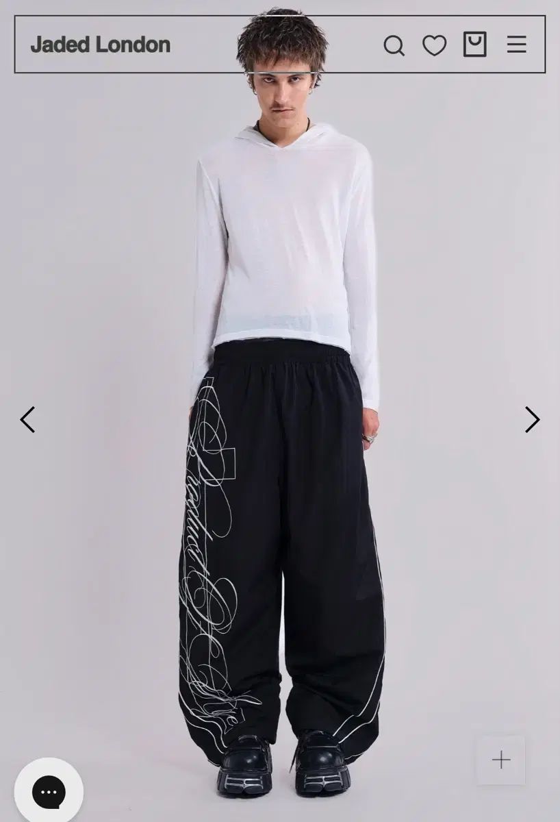 Jaded london Black Vapor Tracksuit ジョガーパンツ