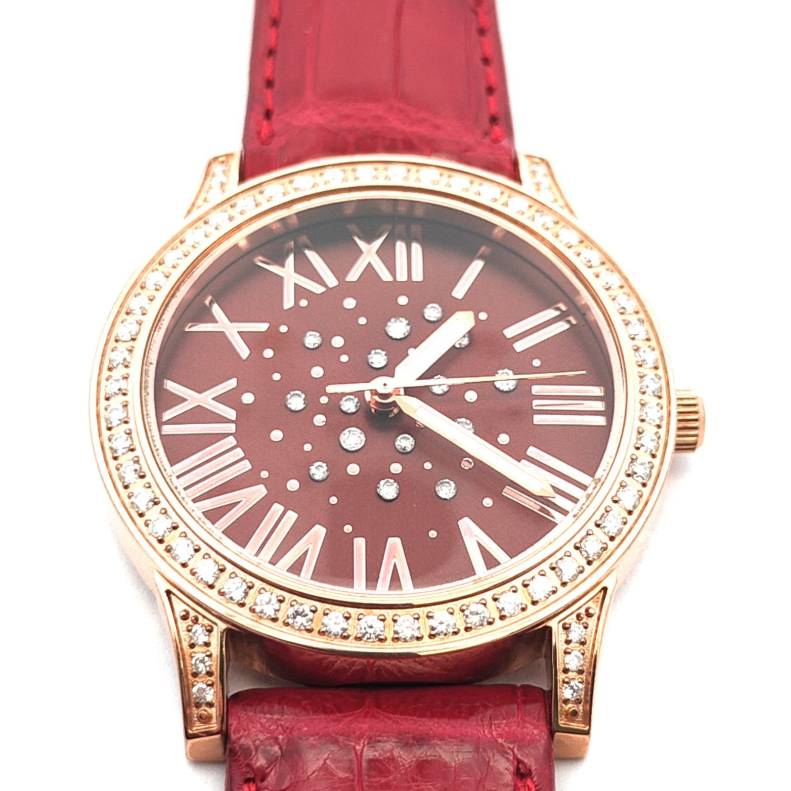 レディース時計 Lunage 天然ダイヤモンド0.8 ct付き