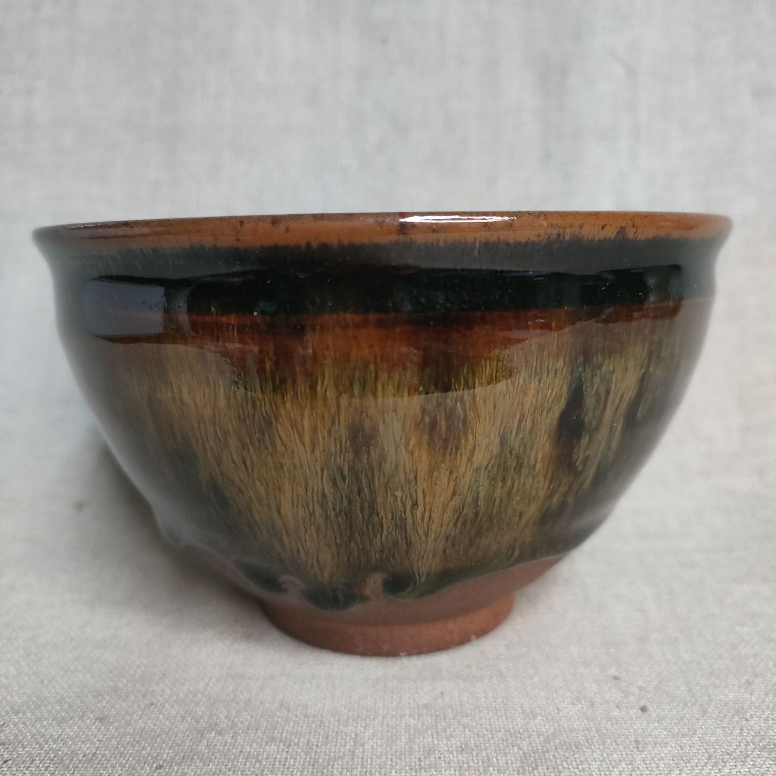 窯変天目茶碗 灰被り天目茶碗 唐津焼 山茶窯
