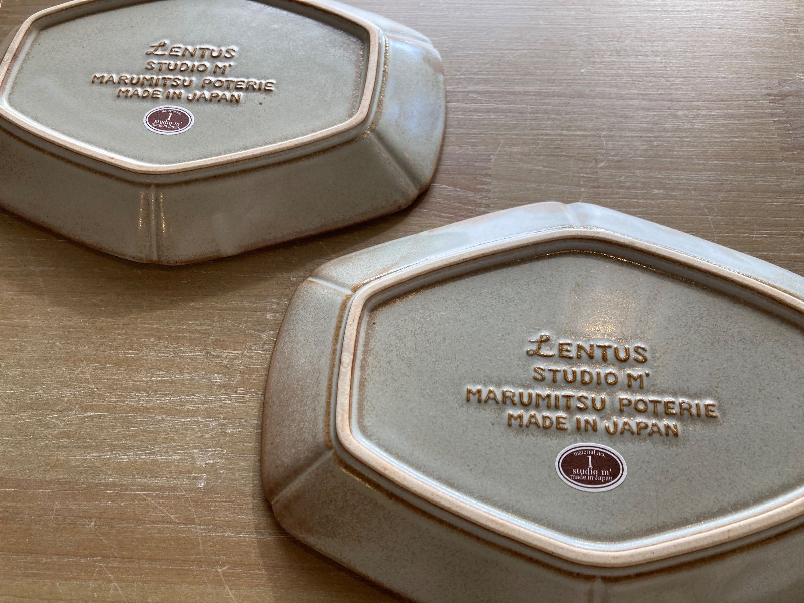 studio m スタジオエム レントゥスプレートL エクリュ セット