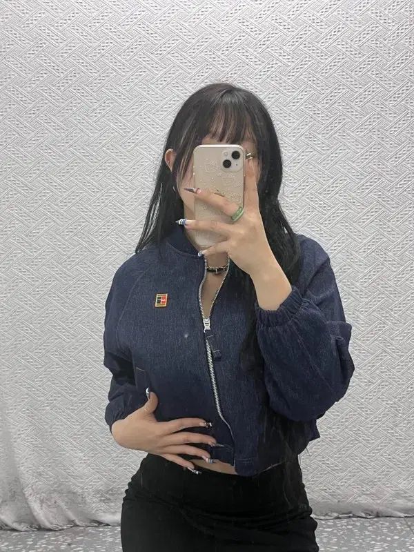 ナイキ ドライフィット クロップド デニム トラックジャージ ジャケット ジップアップ 95 C 06208