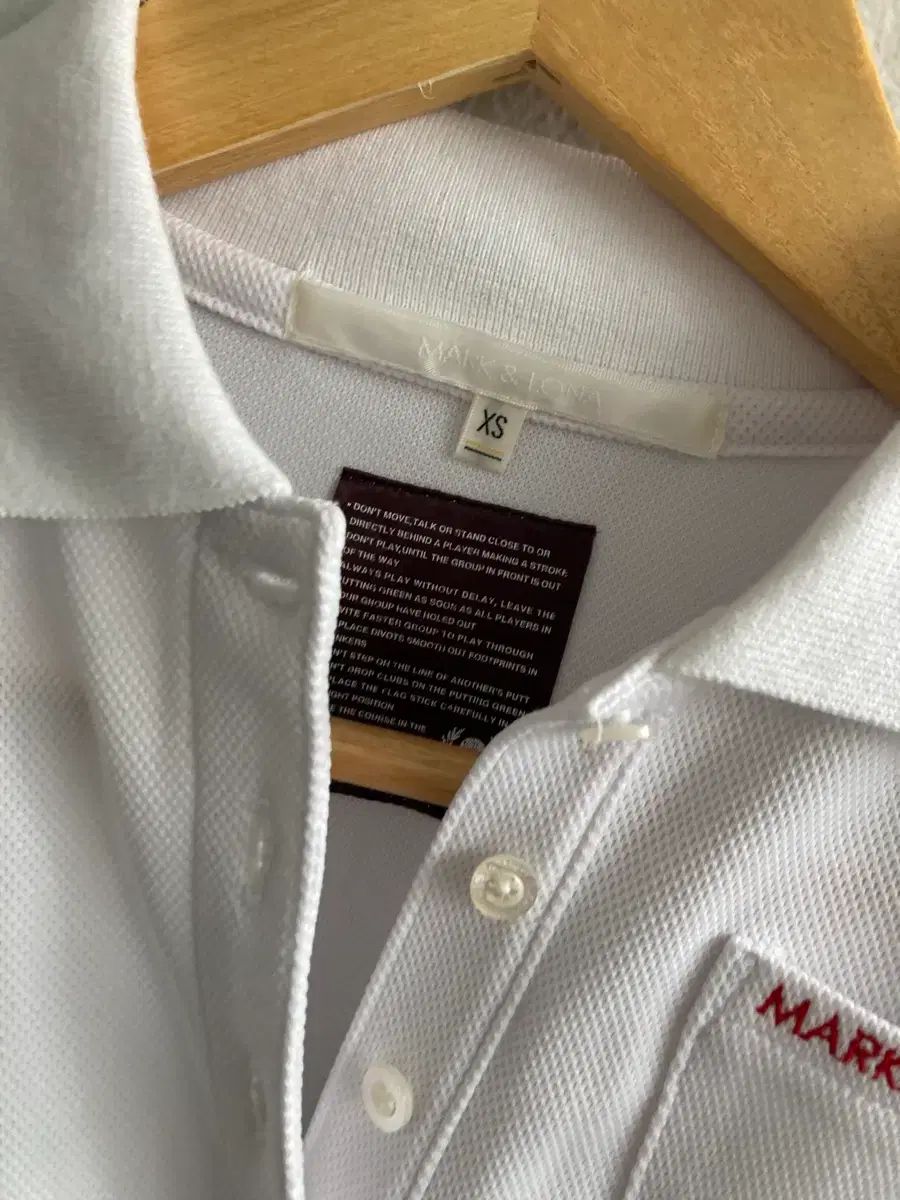 MARK & LONA マークアンドロナ メンズ ゴルフ長袖Tシャツ 白 MARK&LONA