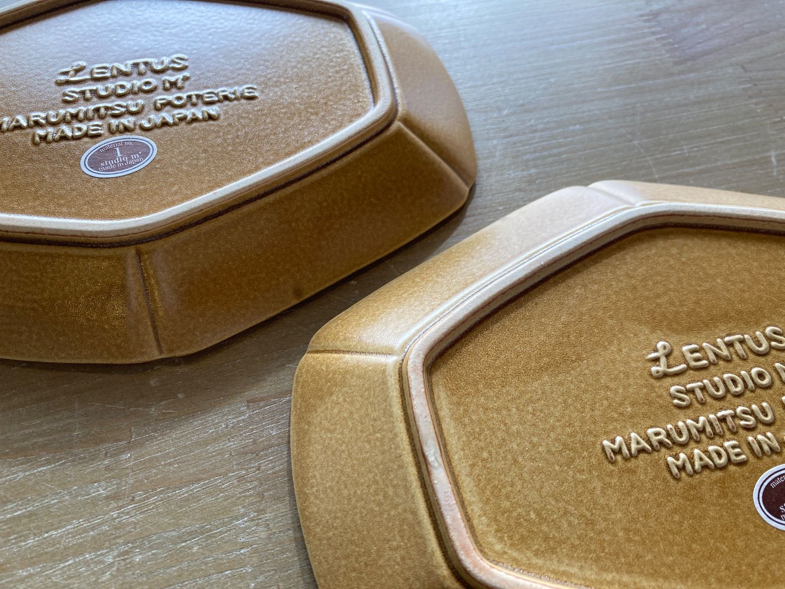  studio m スタジオエム レントゥスプレートL キャメル セット 皿 食器