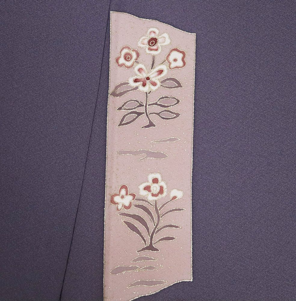 グレー紫 古代壁画