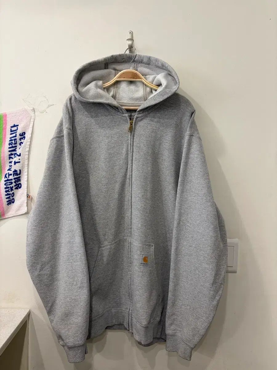 134 Carhartt カーハート グレー ルーズフィット フードジップアップ