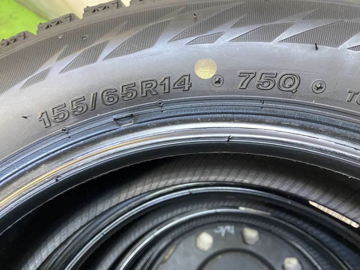 155/65R14 ブリヂストン ブリザック VRX2 中古タイヤ スタッドレス