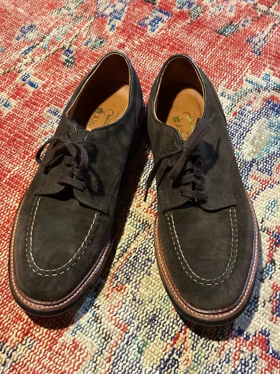 オールデン D 0603 C ダークグリーン スウェード レイン ウィングチップ コマンドソール