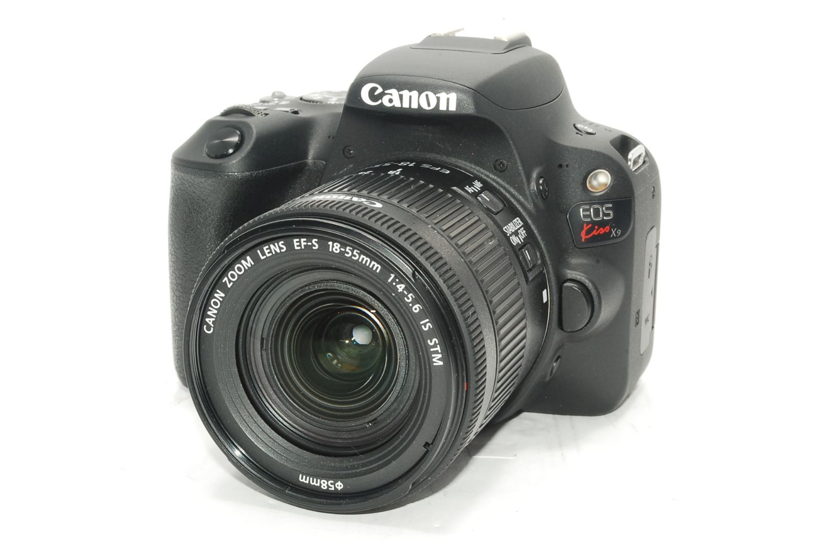 上 キヤノン Canon EOS Kiss X 9 EF S 18 55 F 4 5 6 IS STM レンズキット ブラック z 911