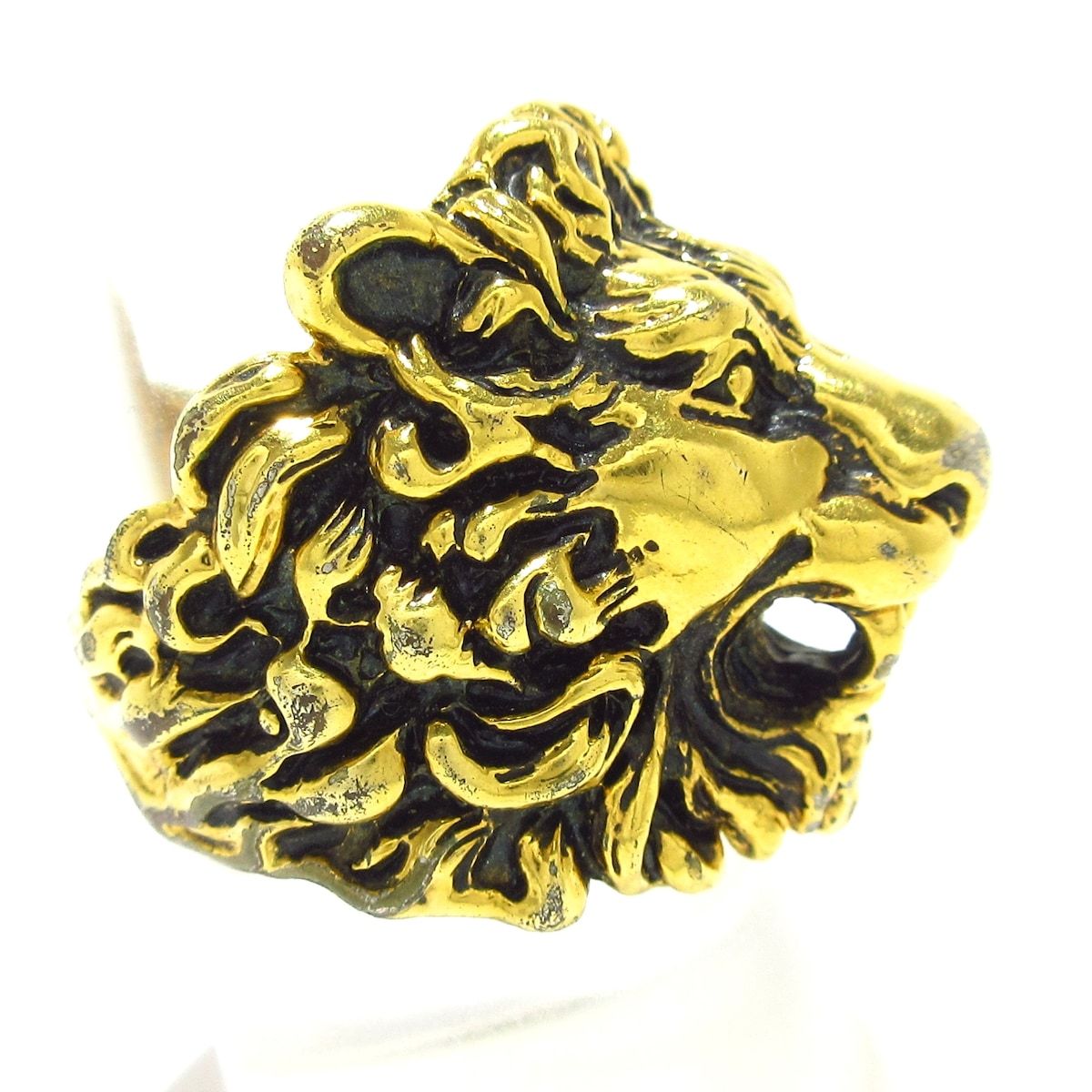 GUCCI グッチ リング 19 - ゴールド ライオン