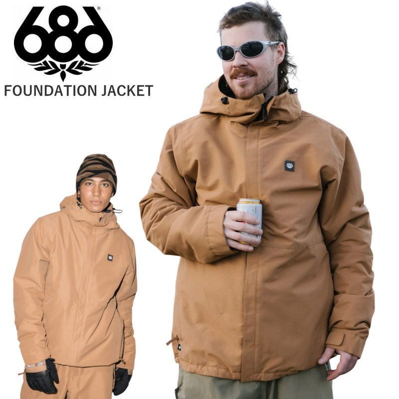 定番人気，SALE ★ 25-26 686 MENS FOUNDATION INSULATED JACKET シックスエイトシックス スノボウェア メンズ スノーボード ジャケット ロクハチロク オーバーサイズ JKT 2025-2026 日本正規品 ウェア(男性用)